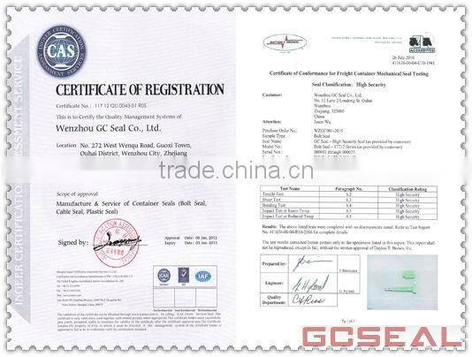 GC-BC001 Double Locking High Security Container Seals