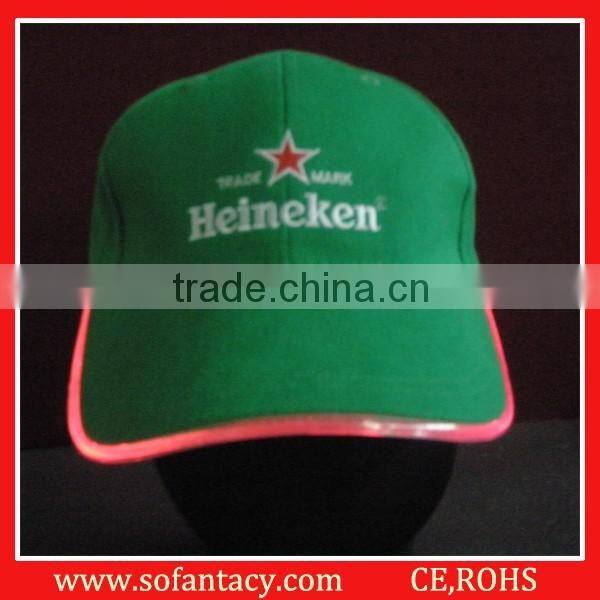Customized LED Hat and LED Cap , LED Baseball caps with lights