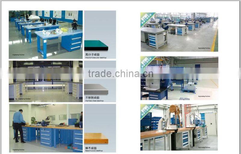 2015 Hot sale RYWL Heavy duty steel Custom Workbench with anti-skip pats