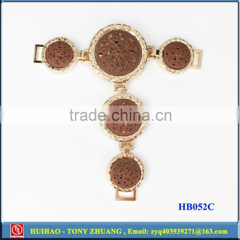 high quality zinc alloy shoe chain,shoe lace chain factory HB052A