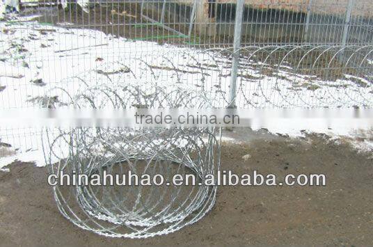 Hot-dip galvanized concertina razor barbed wire