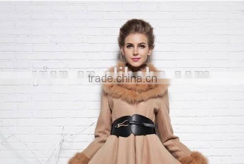 Italian Long Elegant Coat Europe Stylish Fur Coat