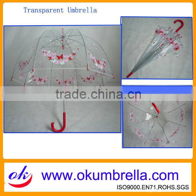 Fashion Clear Kids' PVC Umbrella With Windproof