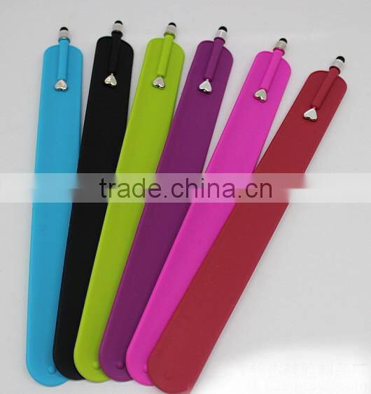 Wholesale Silicone Touch Screen Pen for Mobile Phone, Phone Touch Pen Wristband