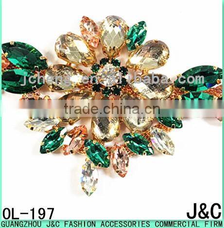 2016 glass stone shoe ornament/ shoe accessory/ shoe trim