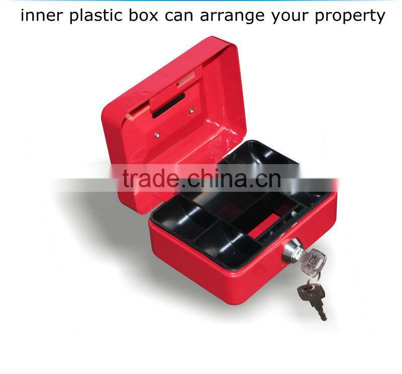 metal small money cash box with slot