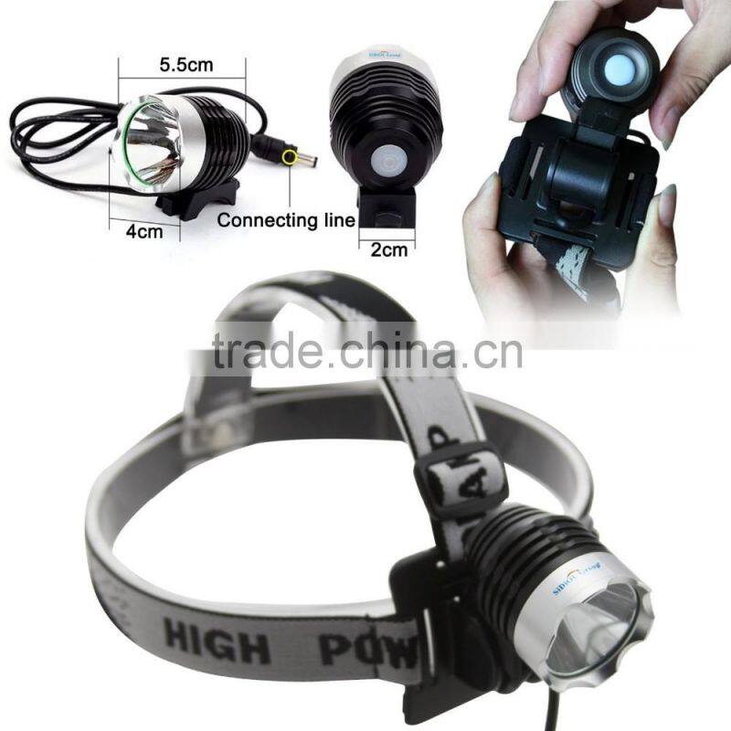 3 Modes Waterproof 10W 1200Lm XM-L2 T6 LED Headlight Headlamp Flashlight Head Torch Light Lamp Bicycle Bike Light Torch set