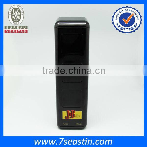 square black box for wine packing