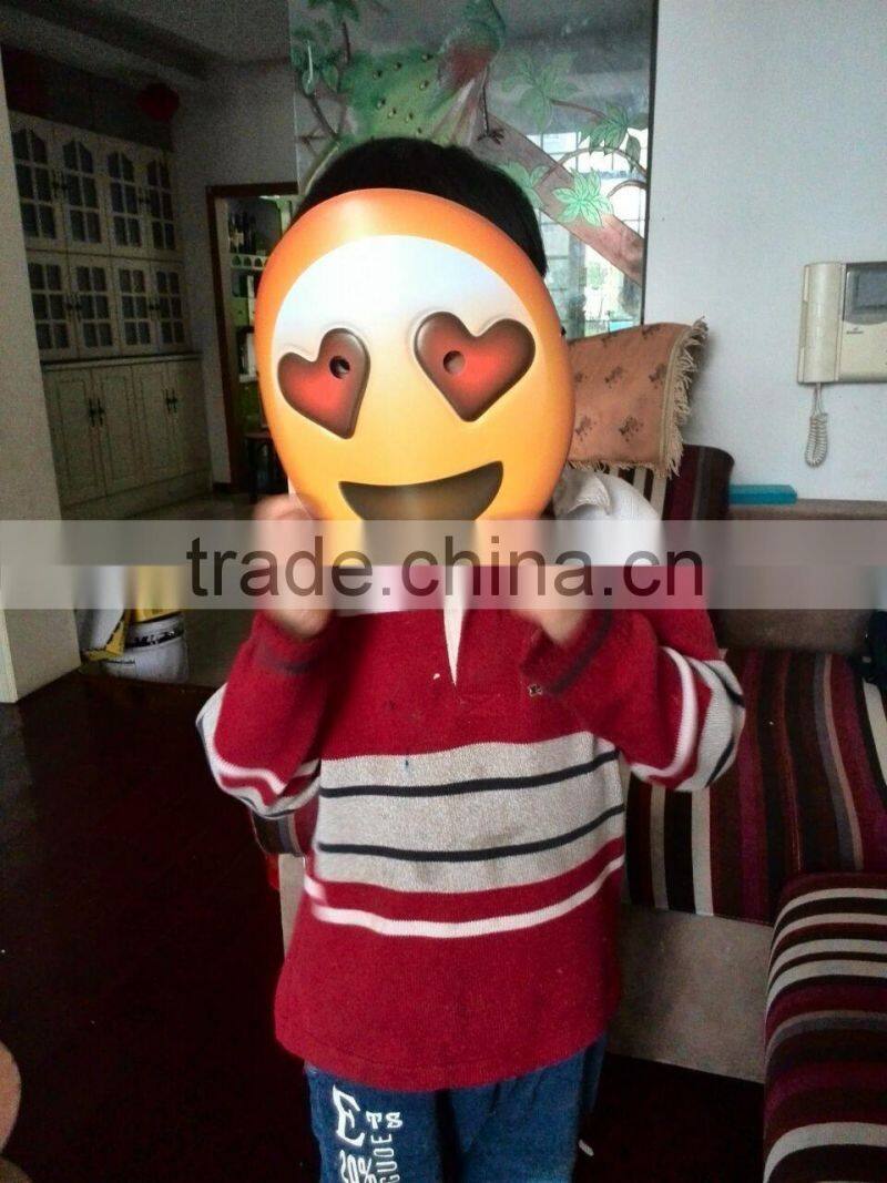 custom whatsapp mask ,PVC party mask ,funny emoji mask,QQ expression mask