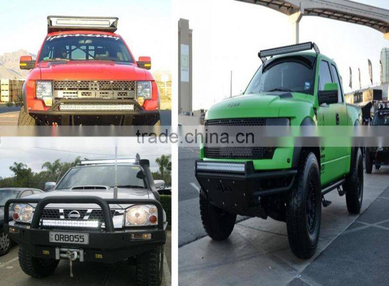 72W Super Bright Floodlight Spotlight LED Light Bar For Trucks SUV ATV UTV