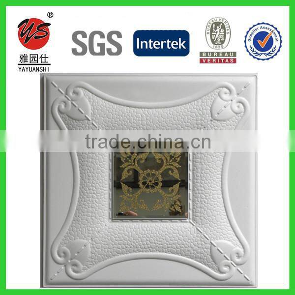 2016 European artistic 3D PU leather covering wall panel ceiling panel, 3D leather wall panel