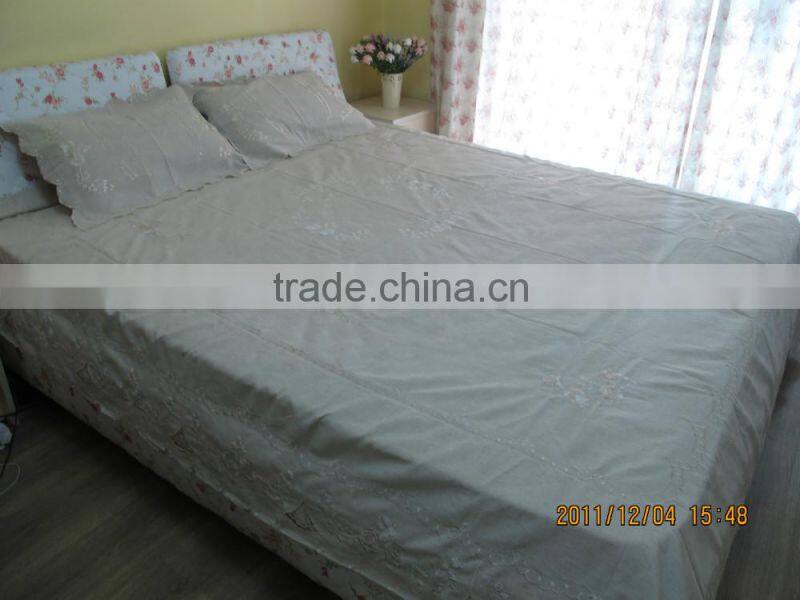 240x260 100%linen handmade bedsheet