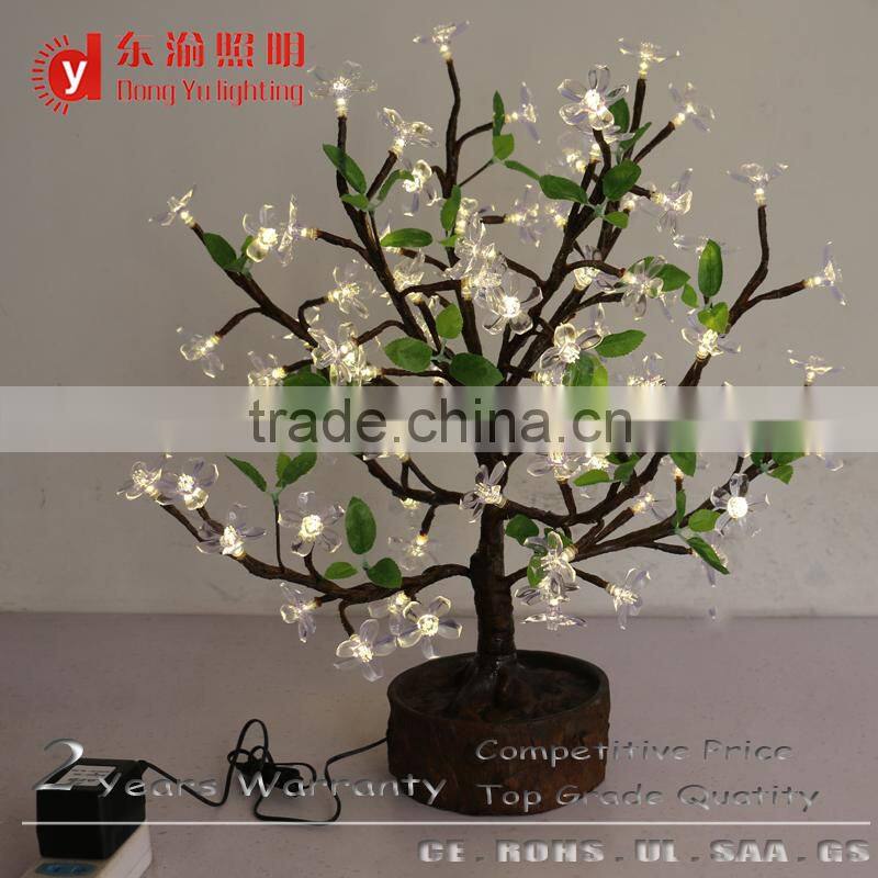 Indoor light bonsai tree artificial cherry blossom bonsai light tree