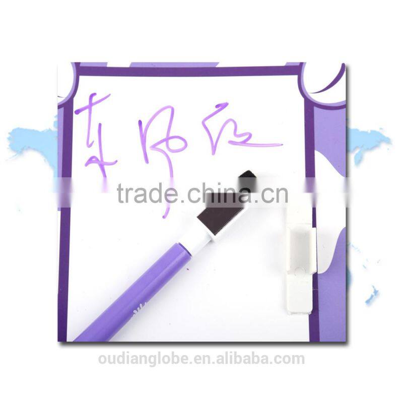 OEM Kids Education Board Erasable Fridge Magnet Notepad With Pen