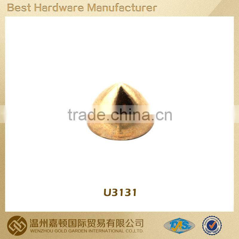 Spike alloy made garment rivet for bag shoe belt, various designs customized