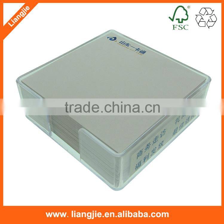 Customized printing sticky notes, memo pads in transparent plastic case