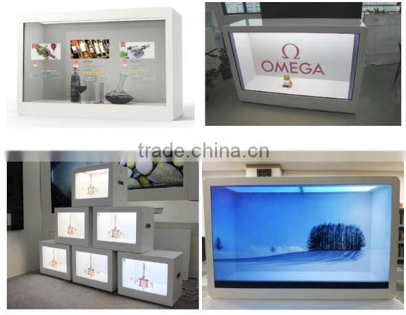 EKAA 10inch Android system transparent lcd showcase display