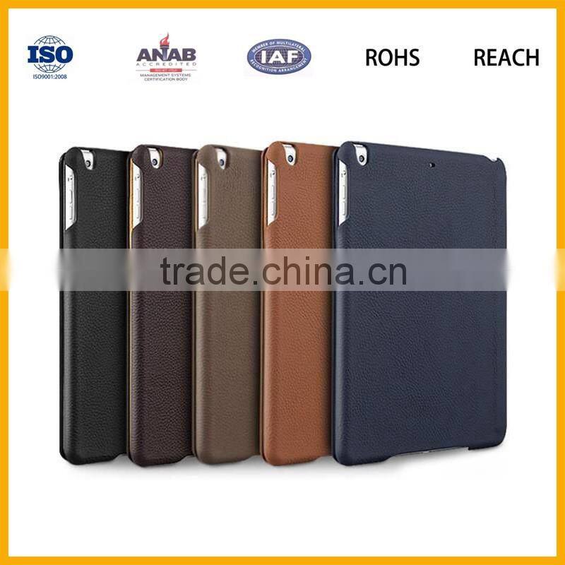 Luxury design pu leather cell phone case with sleep function