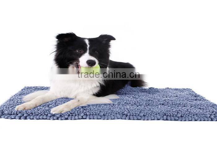 noodle dog microfiber mat chenille non slip floor mat