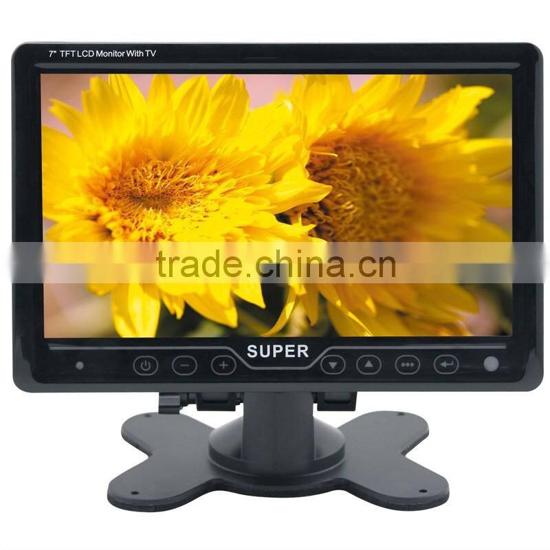 7 inch Touch Screen Car LCD Display Monitor With USB/FM/TV