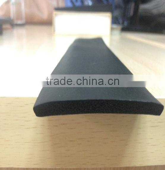 extrusion flat EPDM sponge foam strips/rubber sheet