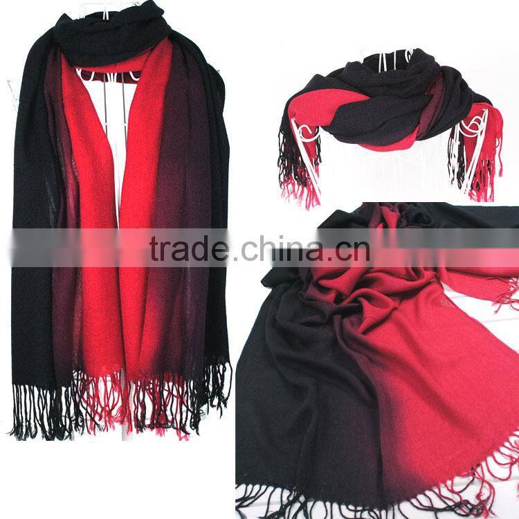 2014 Brand New Women's Fashion Long Large Soft Shawl Stole Pashmina Scarf Gradient Cashmere Scarf Wraps