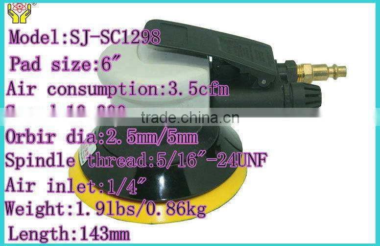Lightweight straight line air sander