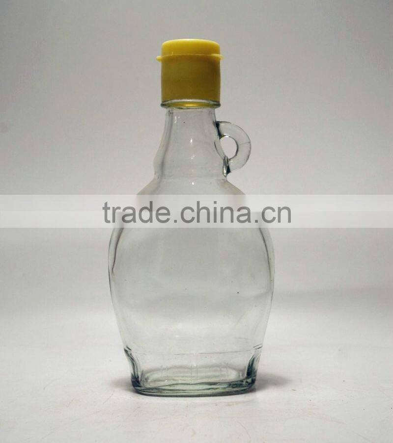 250ml oil or vinegar or sauce glass bottle with handle and with cap