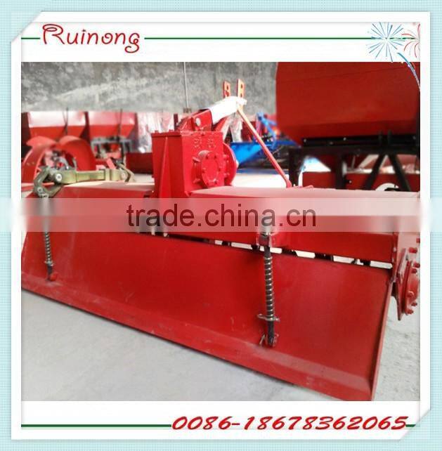 Tractor mounted 3 point rotary tiller cultivator