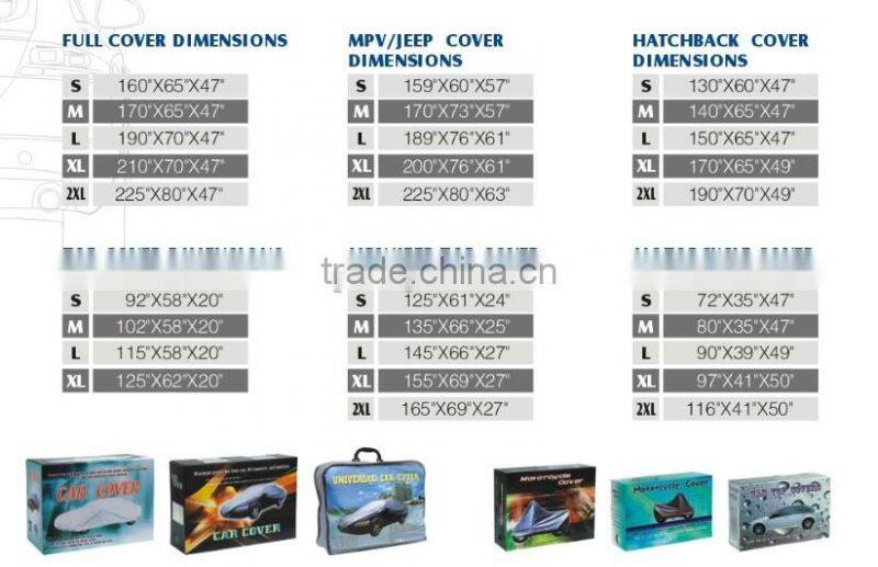 Cotton Fabric Waterproof UV protection Car Cover