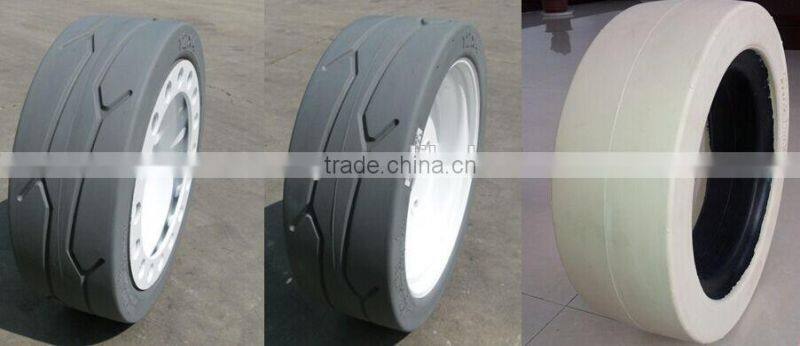 108022 SkyJack Non-Marking 200x8 Wheel and Tire Assembly with Brake