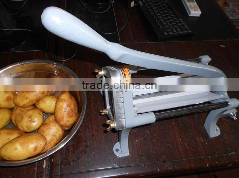 high quality green color ,french fry cutter 4pcs cupfeets aluminium support