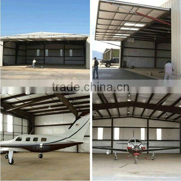 light steel structure prefabricated hangar construction design for sales