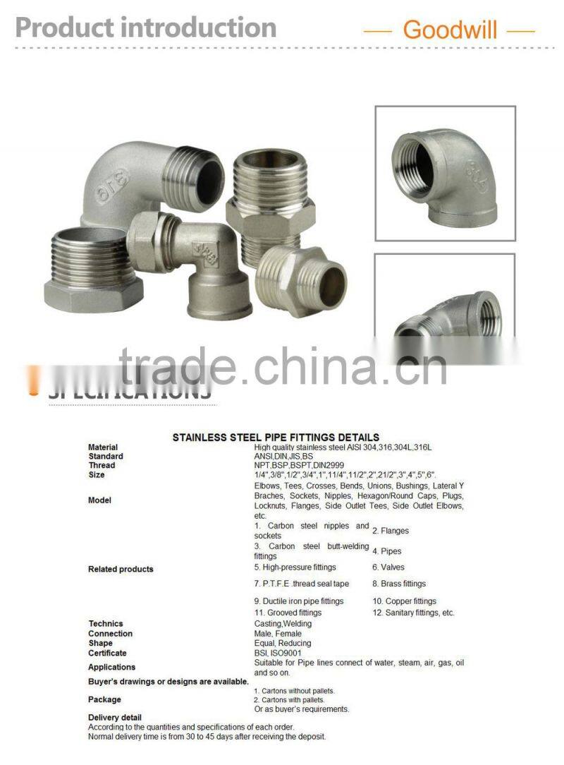 Stainless Steel Pipe Coupling 304