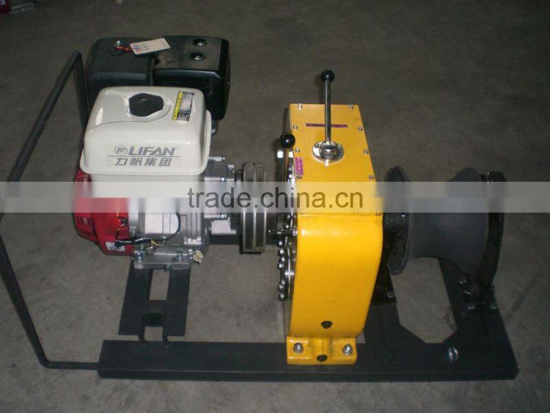 Winch Manufacturer 8 Tons cable winch HONDA/YAMAHA engine for Power Construction