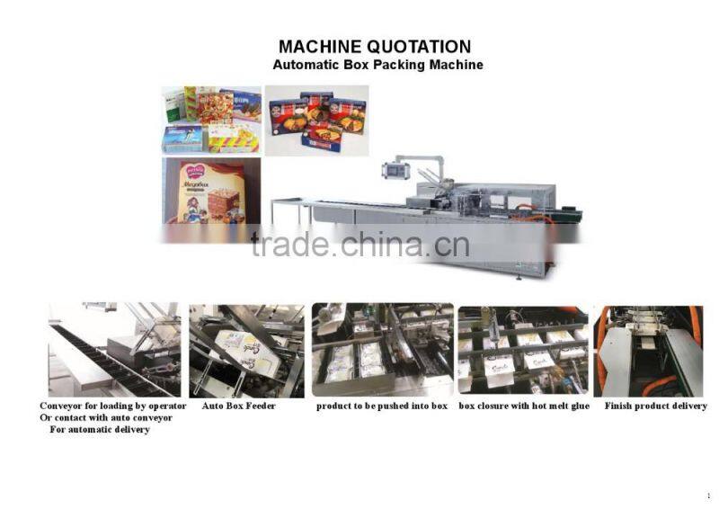 HKZ-200B Food industry Automatic Box carton Packing making machine with mass production