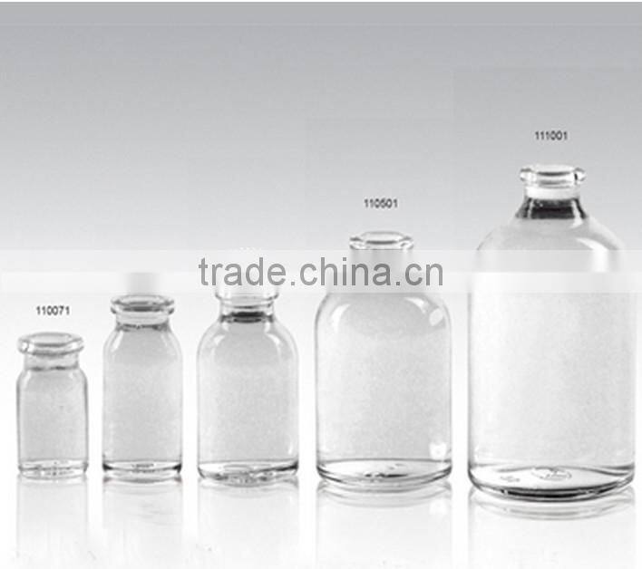 15ml clear glass injection vial 7ml 8ml 10ml 20ml 50ml 100ml