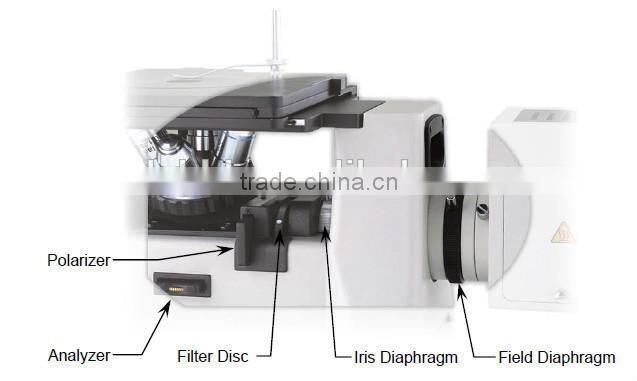 novel high performance meauring metallurgical trinocular microscope