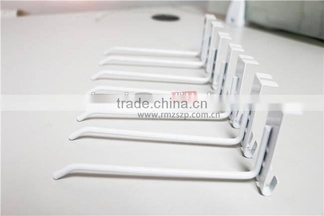 Practical White Supermarket Hanging Metal Pegboard Hook