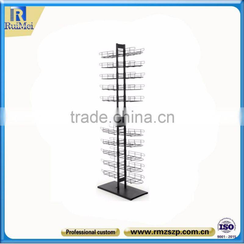 2016 hot selling standing metal customized cap rack
