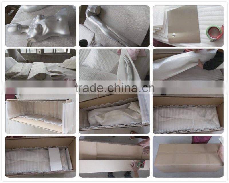 factory low price sale fiberglass OR fabric wrapped fabric torso kids mannequin with wood arm