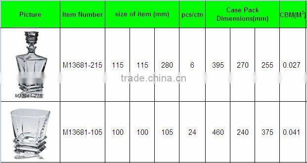 glass whiskey bottle with cork