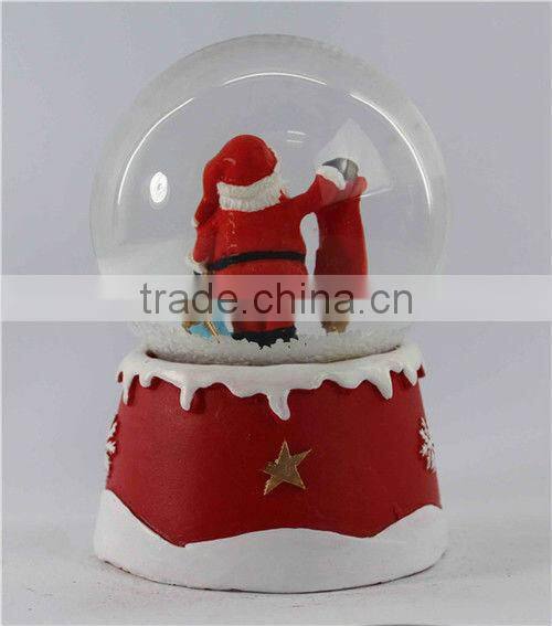 2014 resin snow globe with led light