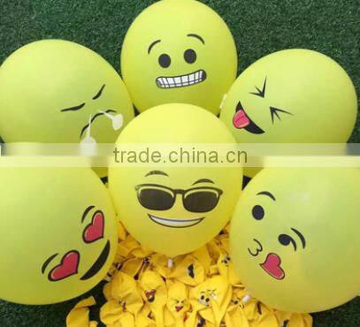 2016 Whosale Emoji Party emulsion Balloon For Decoration
