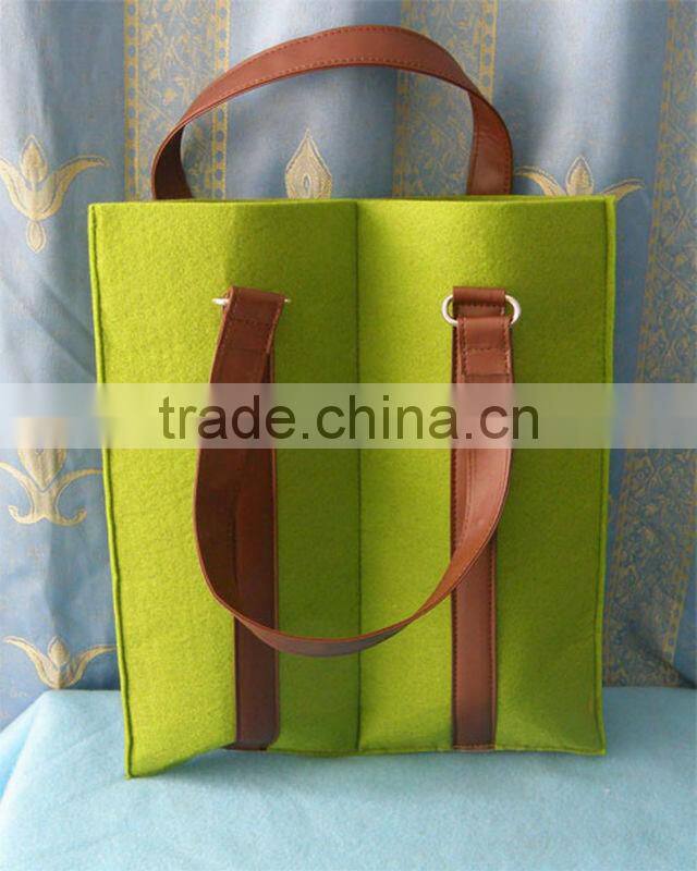 #14052611 customized stylish felt wine bag