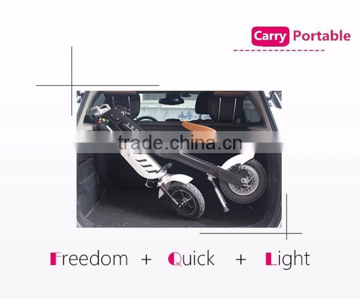 New Arrival Light K10 Electric Folding Bicycle, 10inch 36V 400W Electro Bike, Mini Pocket Folding E-bike