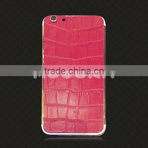 2016 For iPhone 6S/6s plus genuine leather gold housing,Leather gold housing for iPhone,leather housing