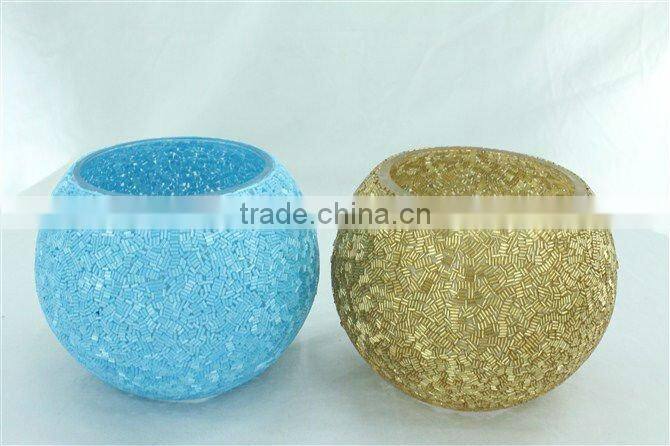 Handmade Glass Mosaic Acrylic Vase