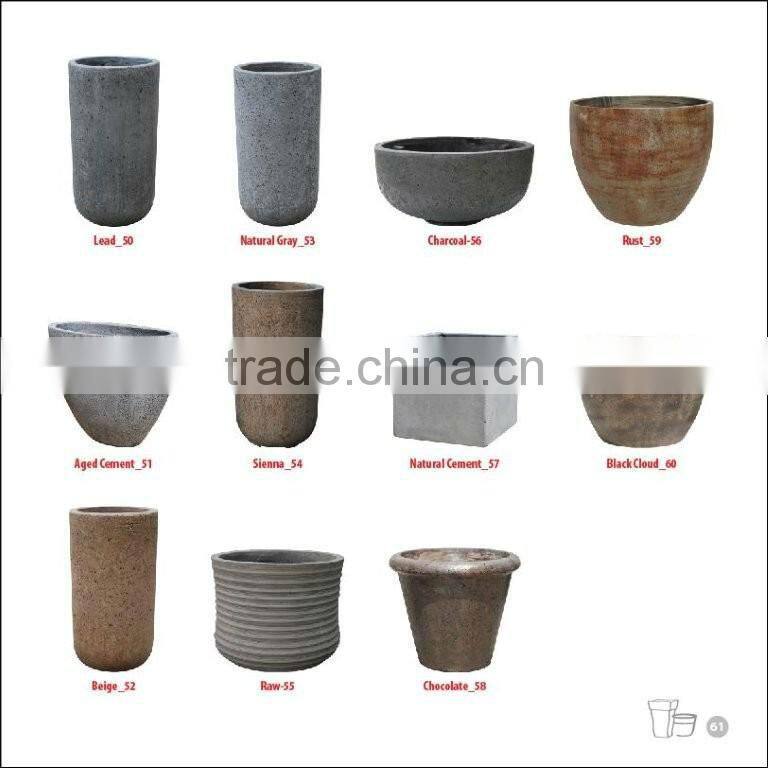 Light Concrete planters