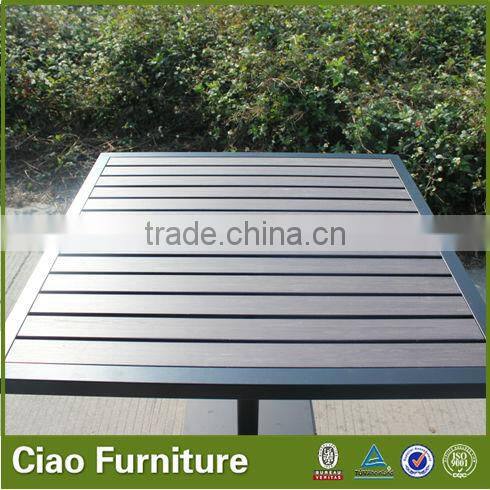 Square sample Ps- wood on top outdoor dining table
